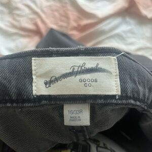 High rise wide leg jeans